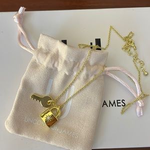 Uncommon James Lock Gold Pendant Necklace
